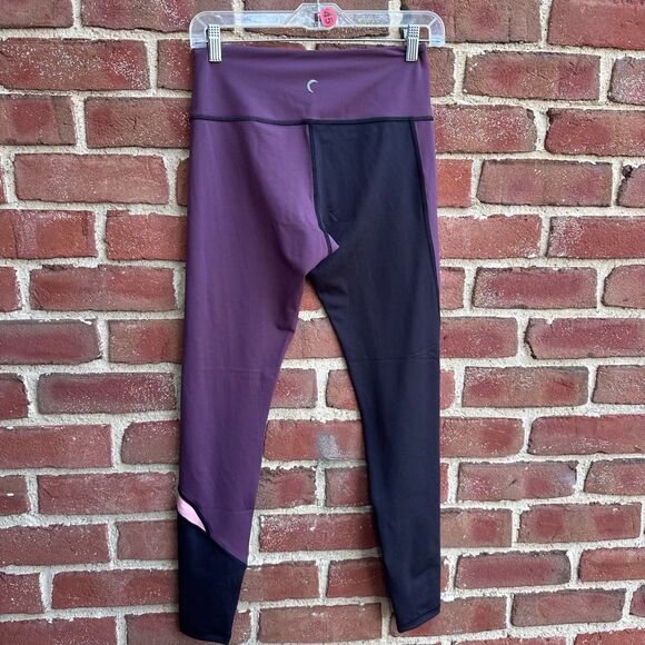 ZYIA Active Womens Hi-Rise Joker Light N Tight 28" Leggings Purple Black 6-8 NEW - Picture 4 of 10
